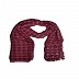 Box checkered circular design stole with sequence - Maroon